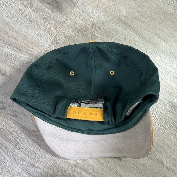 Vintage Green Bay Packers Hat Snapback NFL Football Logo 7 Green Yellow Cap - Picture 7 of 9